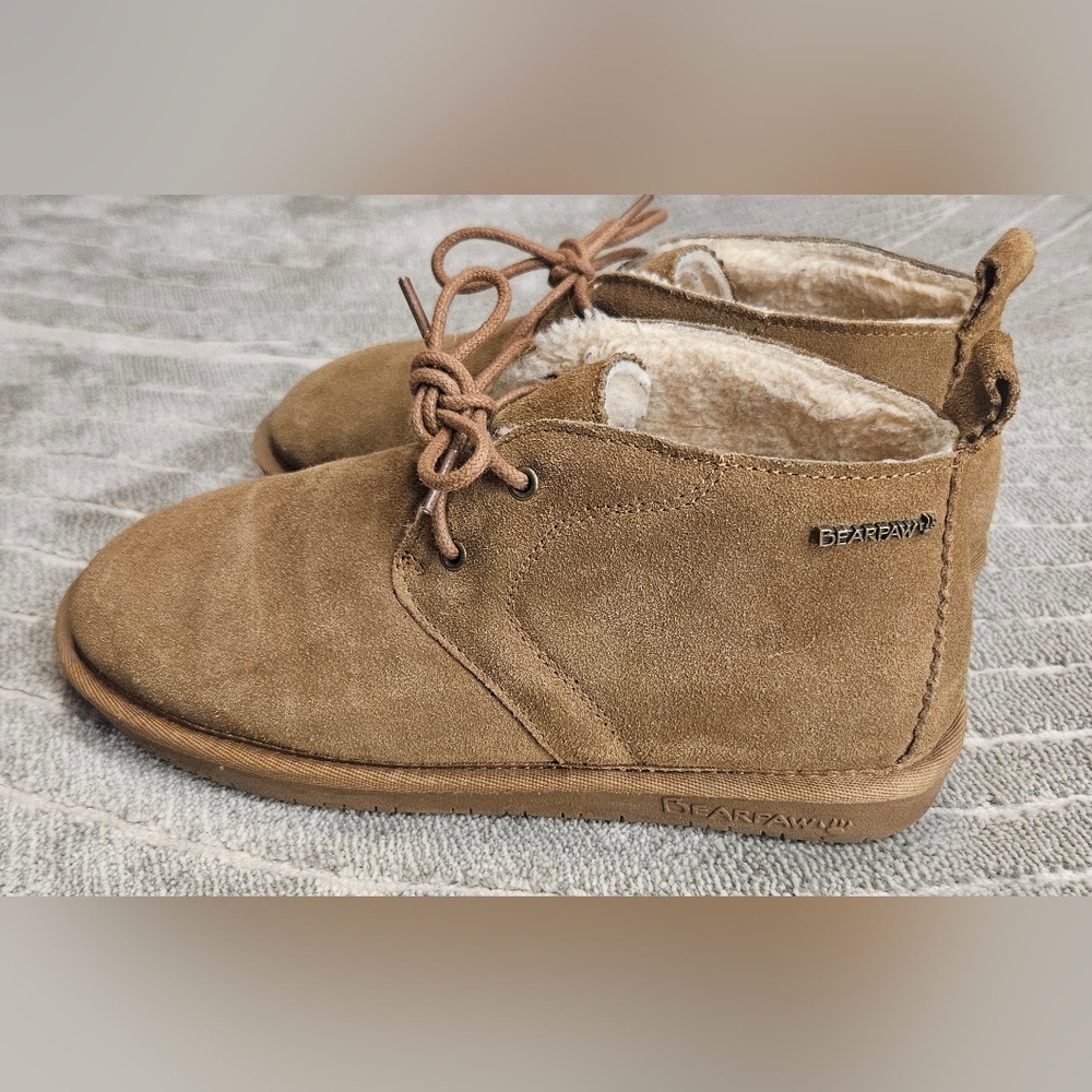 BearPaw Brown Suede Booties